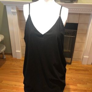 Velour Black Dress